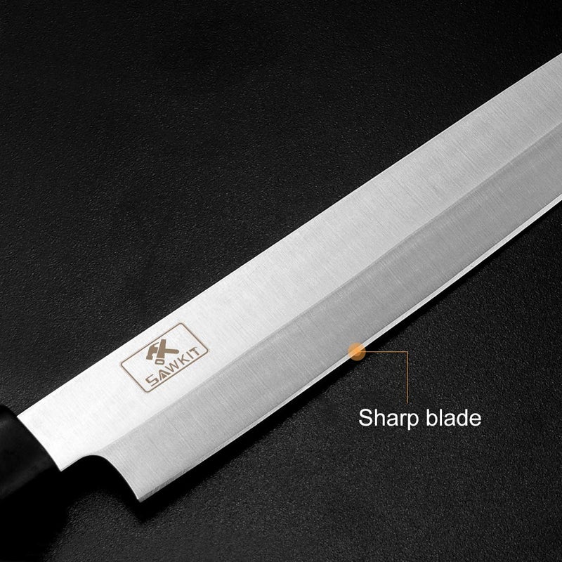 sawkit Sashimi Sushi Knife 7-9 Inch/Fish Perfect Boning Knives/Bread Chef's/For Cutting Sushi/Sashimi Fish Filleting Slicing/Very Sharp Stainless Steel Blade Meat and Peeling Multi-Purpose Kitchen - Image 4
